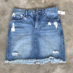 Gap Distressed Denim Skirt